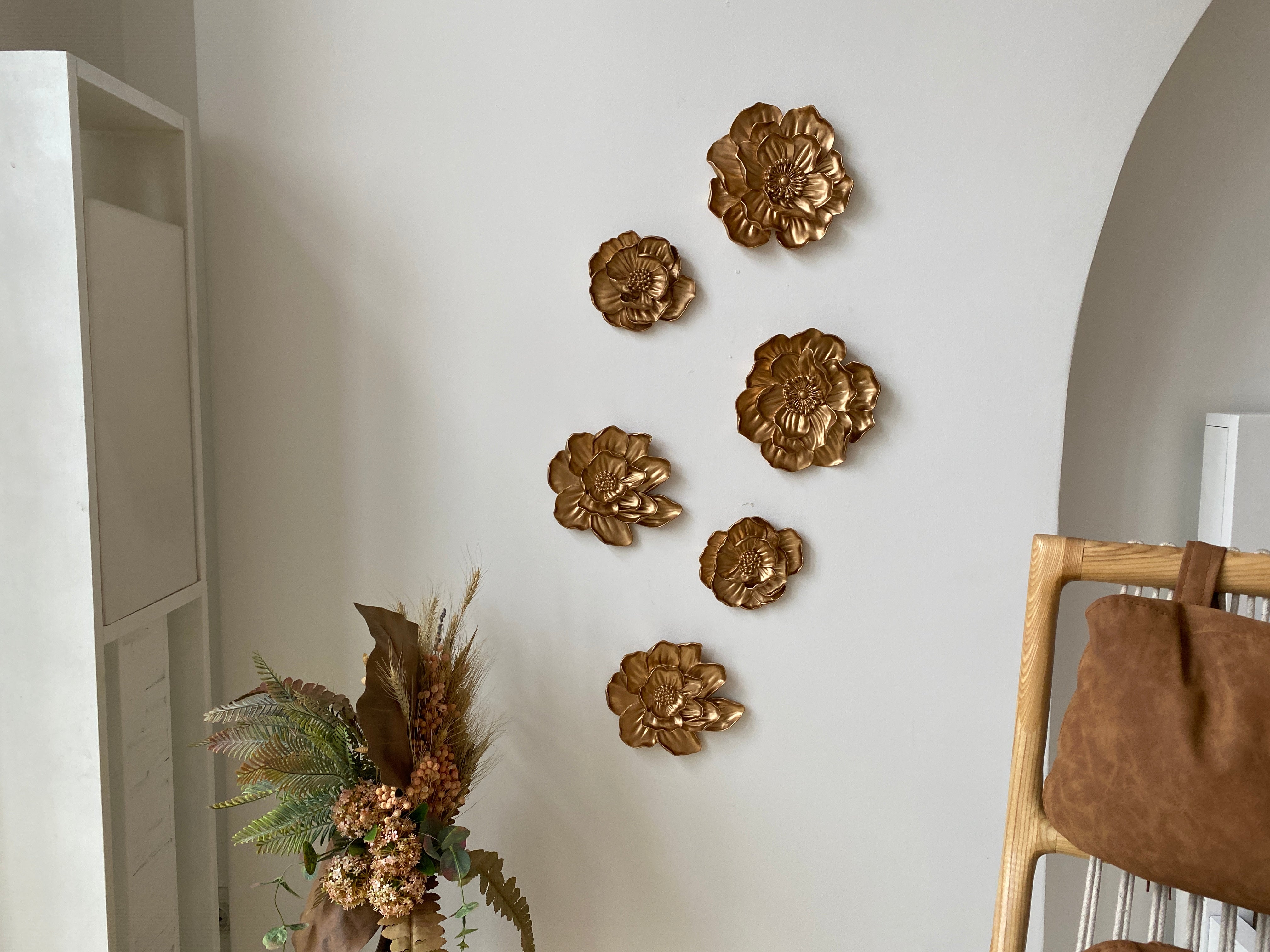 Transform Your Space with Stunning Gold Flower Wall Decor