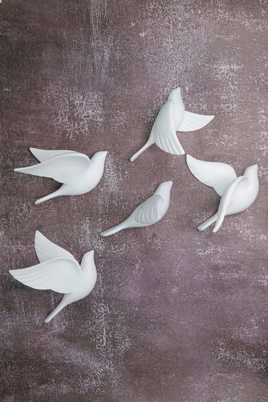 Sparrows Wall Decor in White