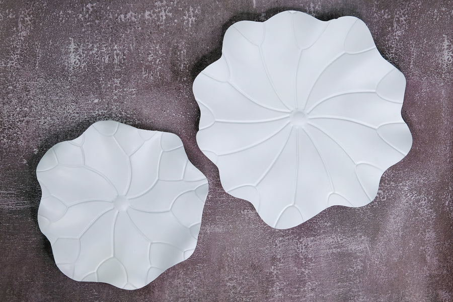 Water Leaves Wall Decor in White