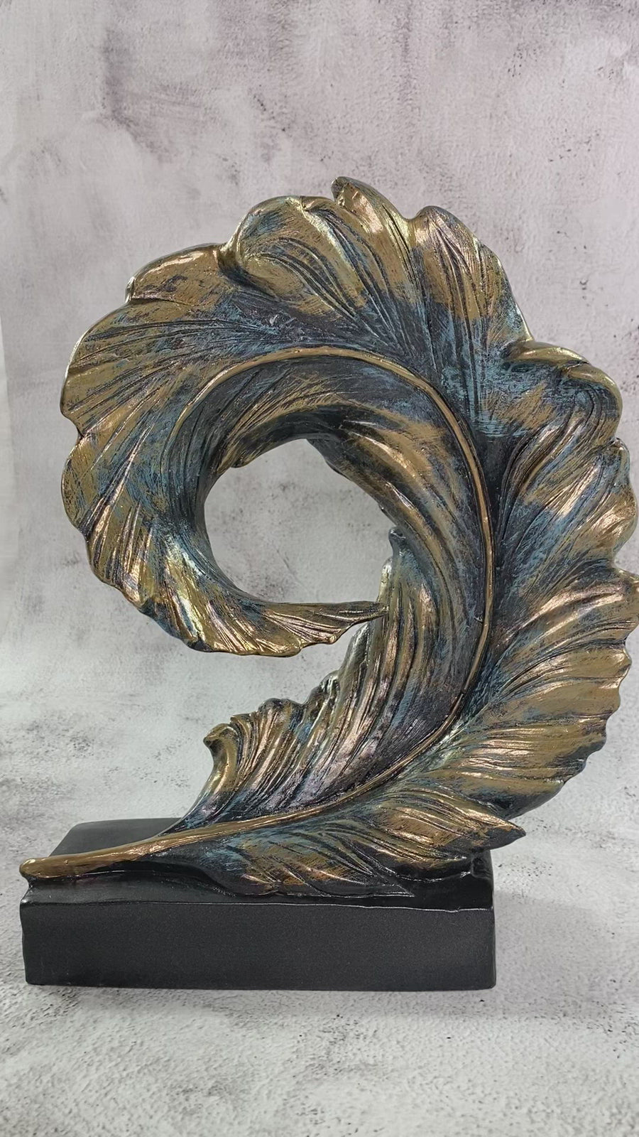 sculptures Feather Aqua