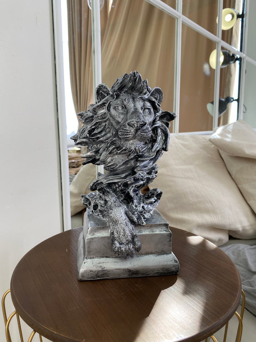 The Fire Lion statuette Silver Vintage ( + more colors)