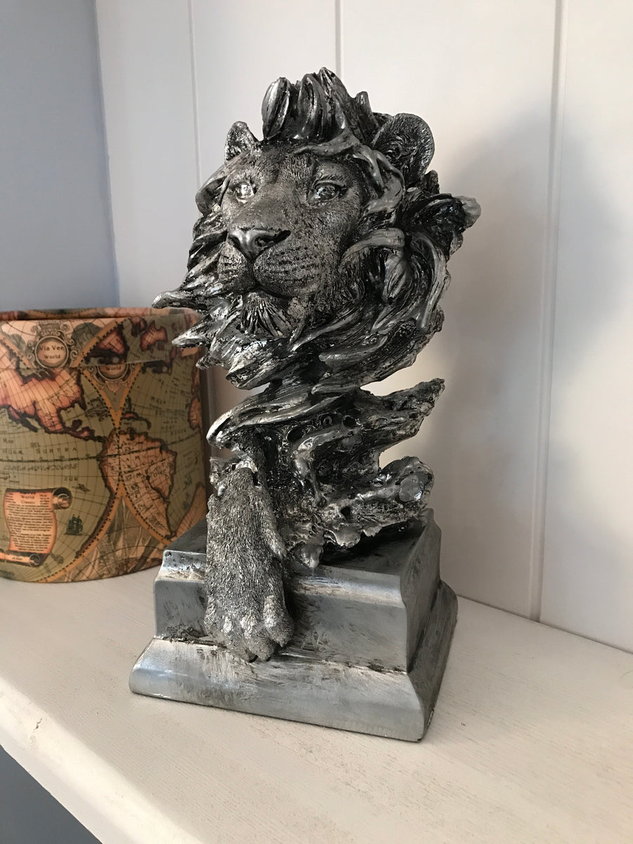 The Fire Lion statuette Silver Vintage ( + more colors)