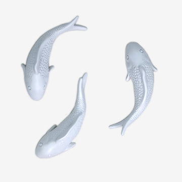 Ocean Fish set Wall Decor in White