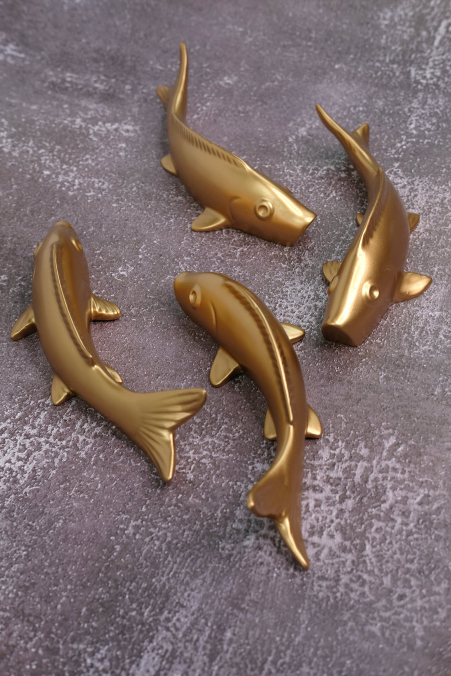 Smooth Fish set Wall Decor in Gold