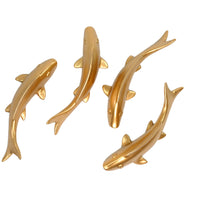 Smooth Fish set Wall Decor in Gold