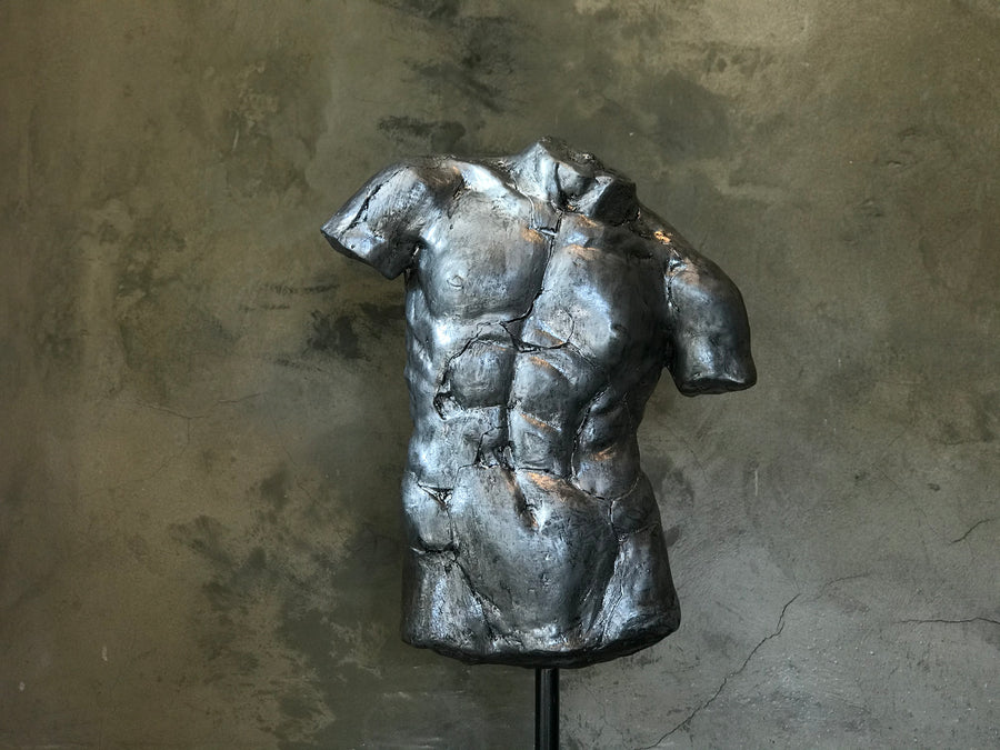 sculpture Torso of an athlete Apollo Silver