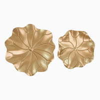 Water Leaves Wall Decor in Gold